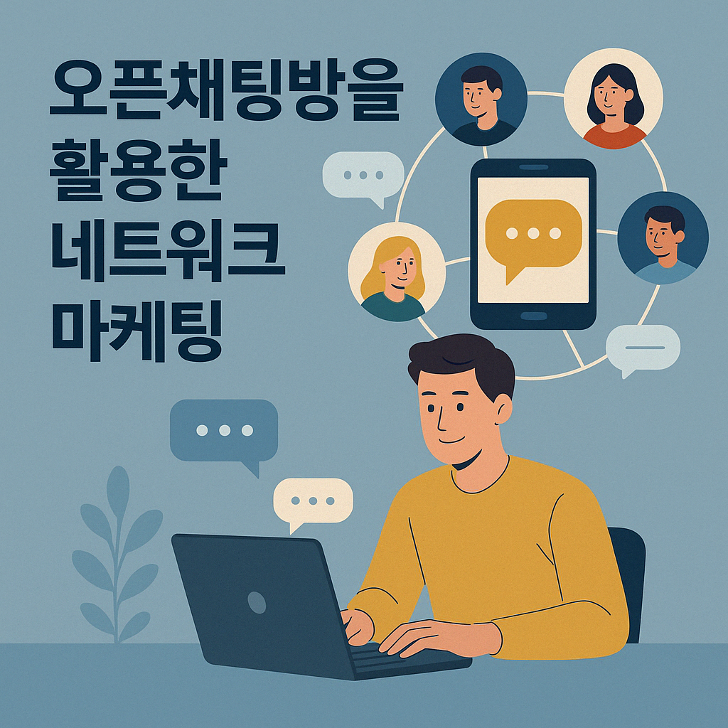 오픈채팅방을 활용한 네트워크 마케팅에 관한 이미지