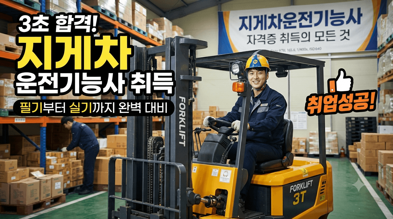 3톤이상 지게차 자격증 취득방법