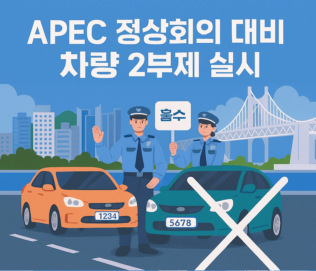 APEC 개최날짜, 경주 차량 2부제 일정, 구간, 대상 차량, 번호, 단속 정보