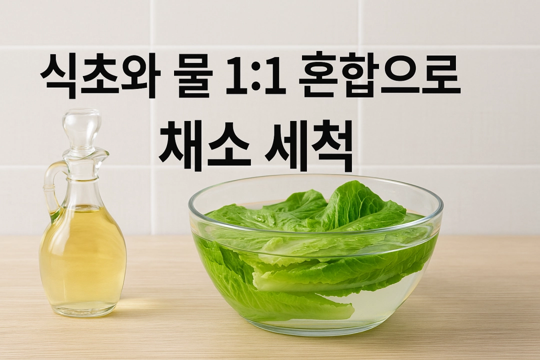 식초와 물 1:1 혼합으로 채소를 세척하는 과학적 이유와 올바른 방법
