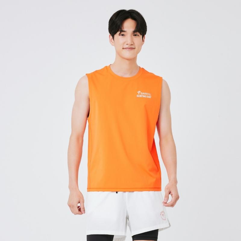 배럴 맨 선셋 슬리브리스 래쉬가드 B3SMWSV002ORG