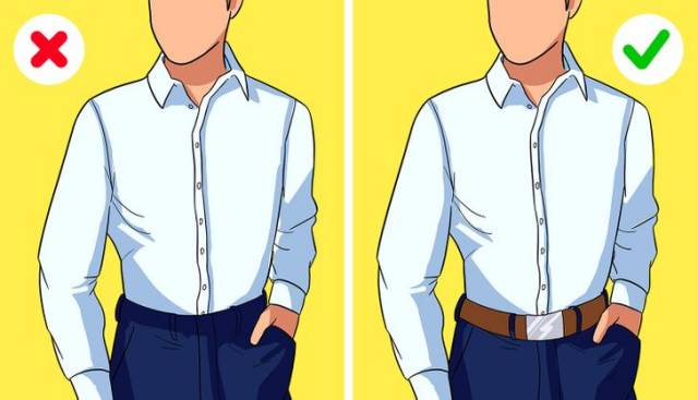 남자 수트 입는법 클래식 정장 입는법 셔츠 벨트