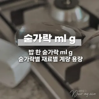 1큰술은 몇g 한큰술 양 정확한 계량법과 요리 팁_15