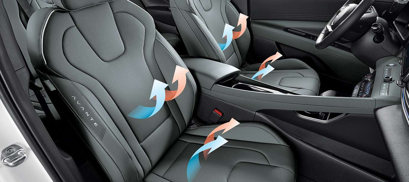 더 뉴 아반떼 하이브리드 전면 통풍시트