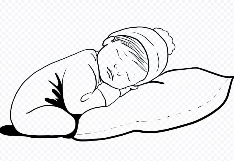 베게-기대어-잠든-아이