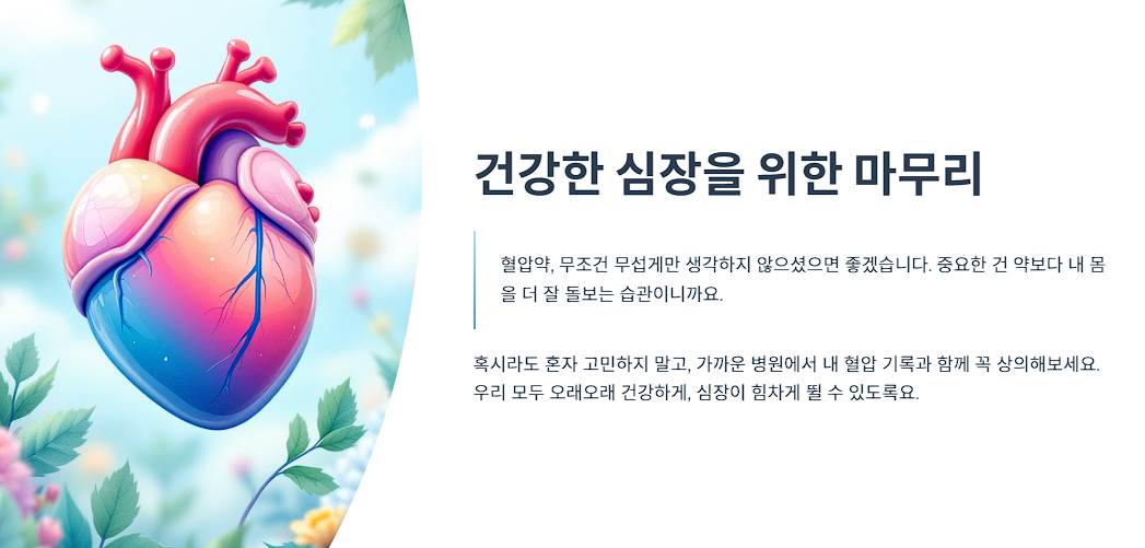건강한 심장을 위한 마무리