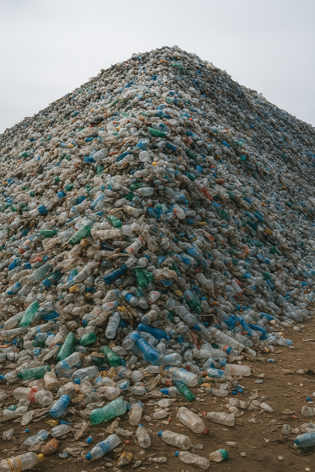 산더미같이 쌓인 플리스틱 쓰레기 이미지