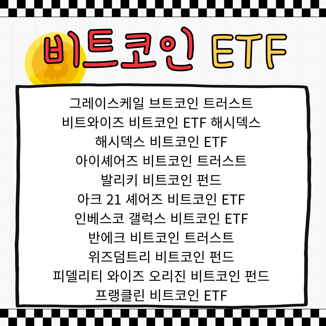 미국에 상장된 비트코인 ETF