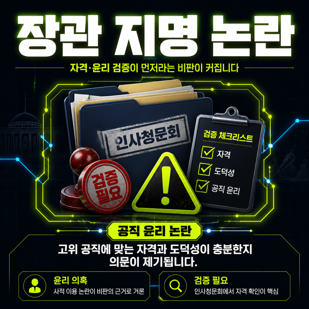 장관 지명 논란