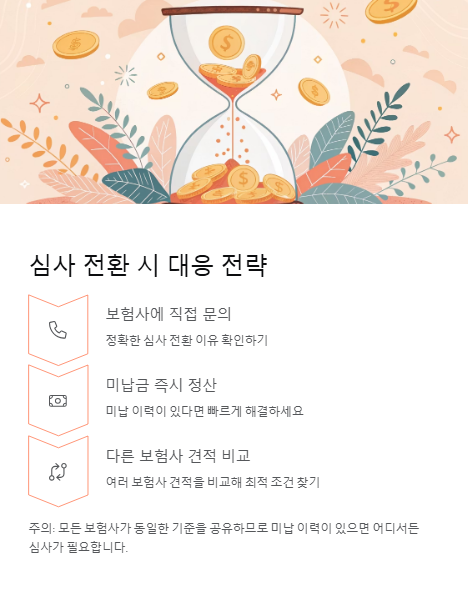 심사 전환 시 대응 전략