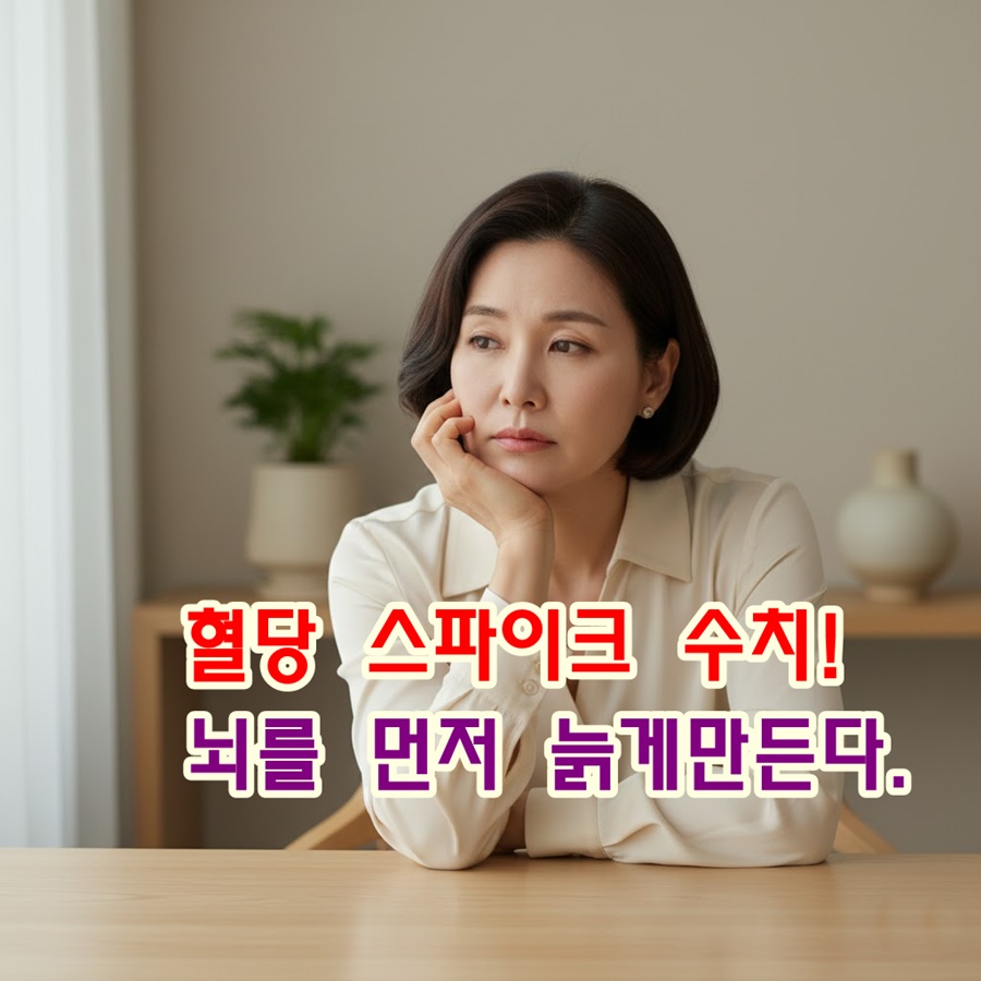 "혈당 스파이크"가 뇌를 먼저 늙게 만든다