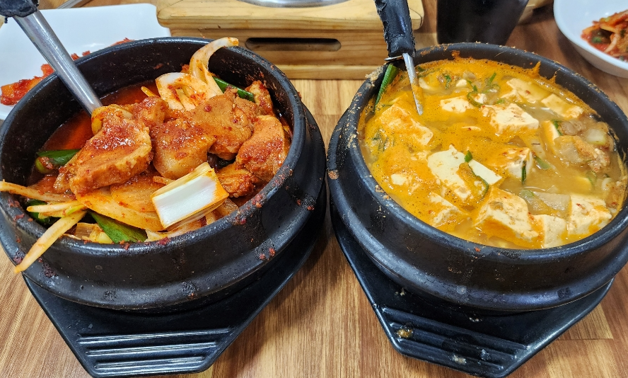 두남자와어머니청국장