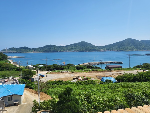 거문도 솔지오 펜션 2층에서 바라본 바다 뷰