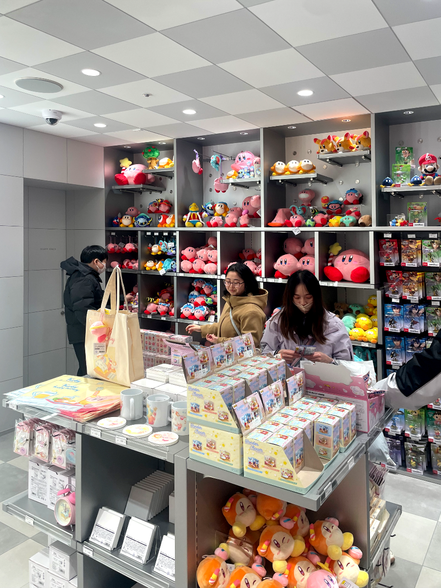 닌텐도 교토점 캐릭터 다양함