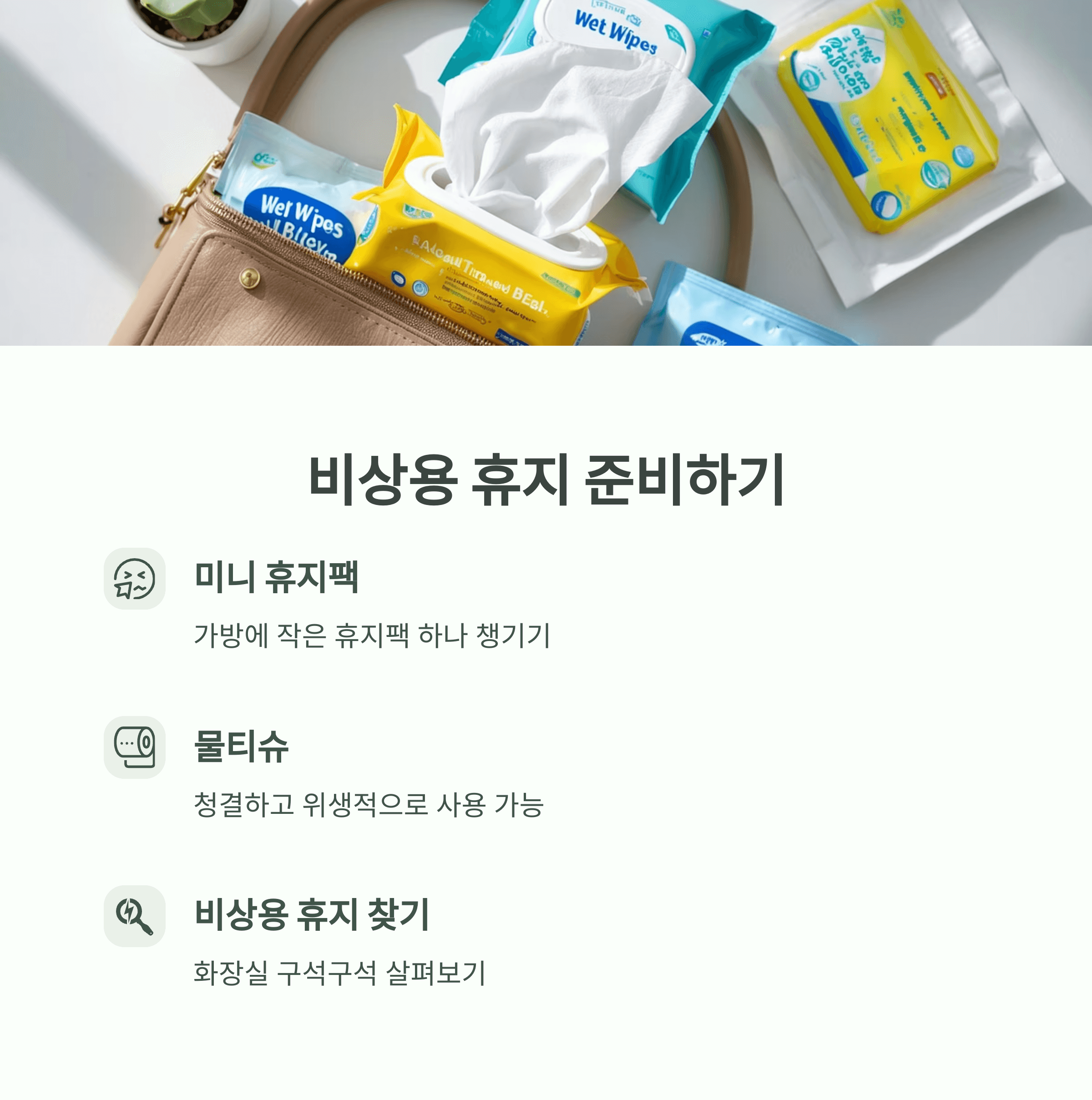 화장실 휴지 없을 때 대처방법