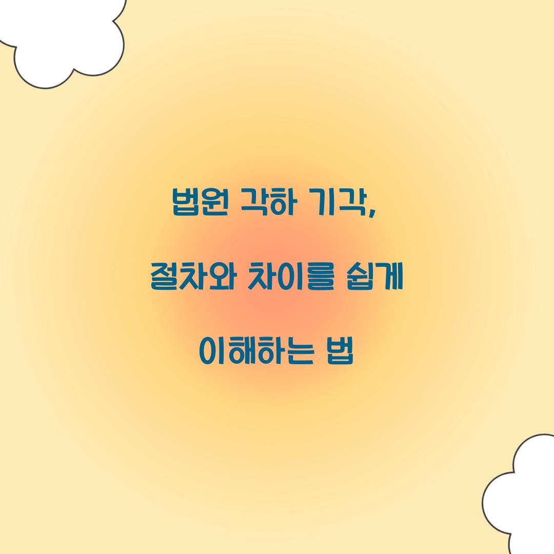 법원 각하 기각