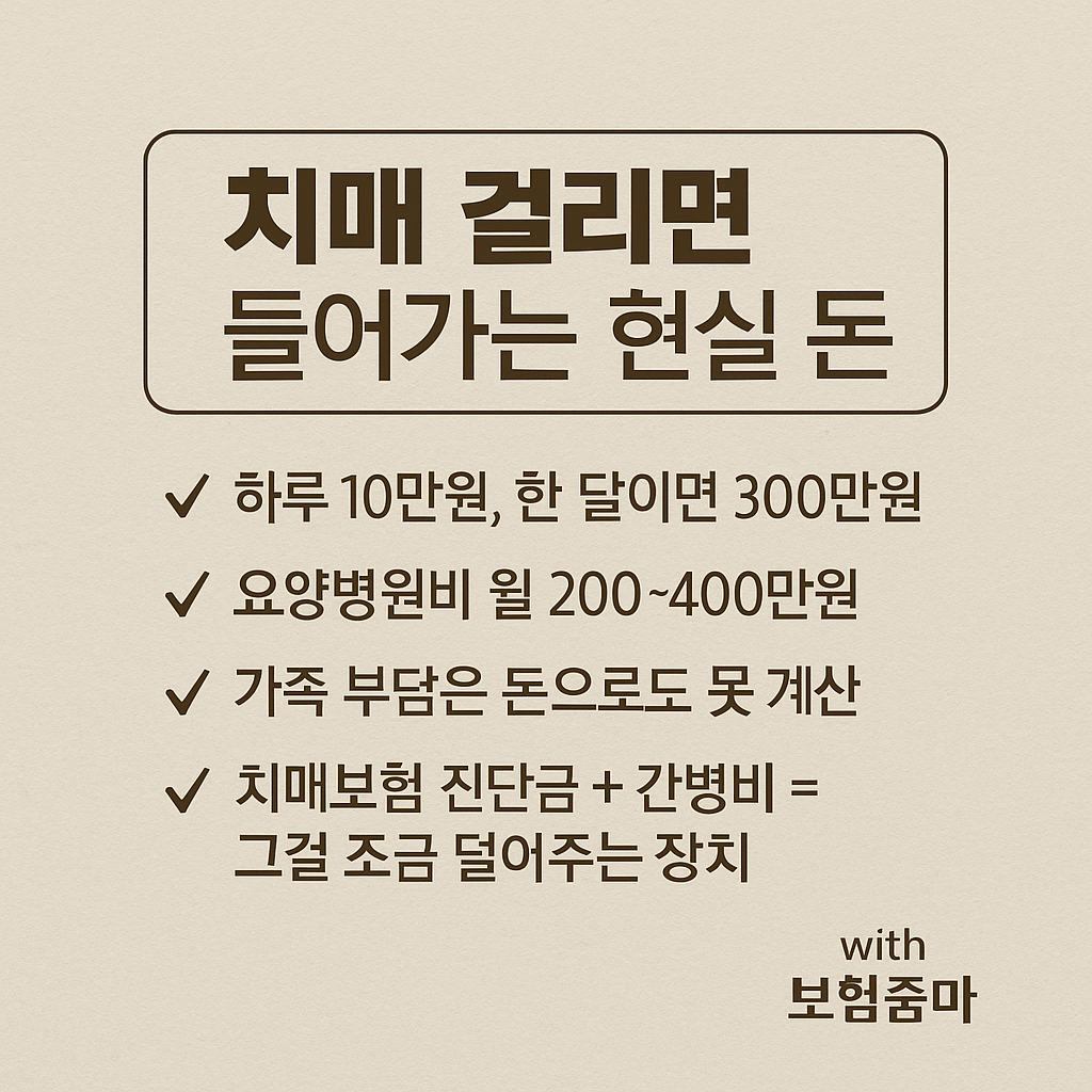 #치매보험#간병비