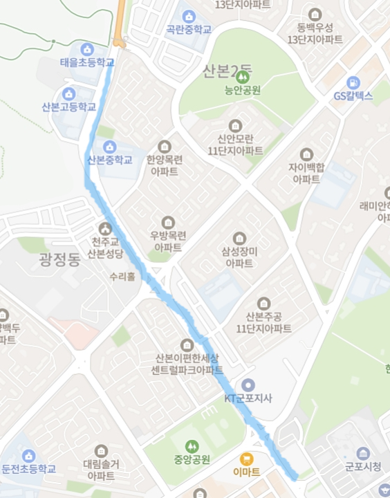 산본 능소화 명소 길 안내