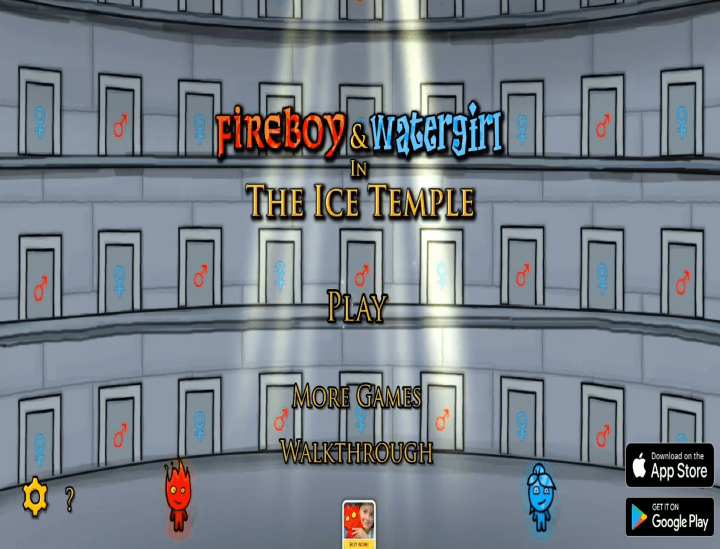 불과-물-2인용-게임하기-3-아이스템플-메인-화면