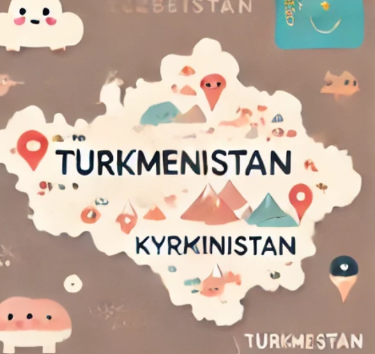 중앙아시아-지도보기