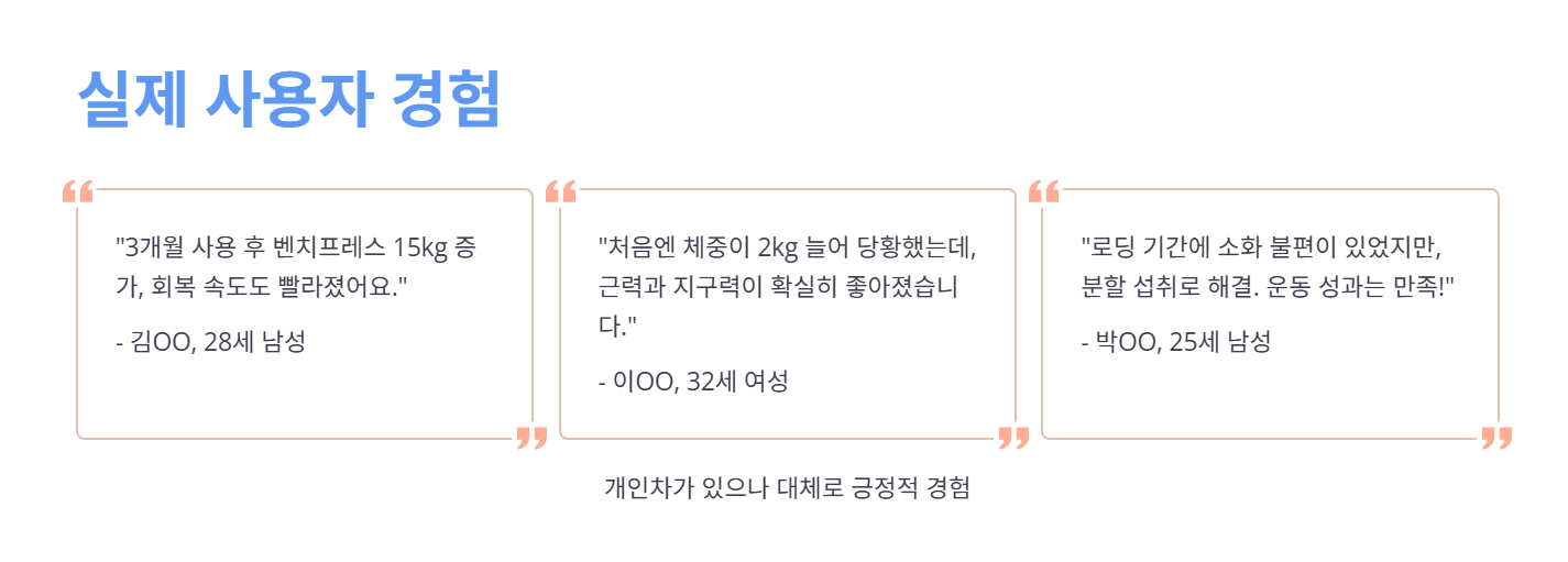 크레아틴 복용 후기