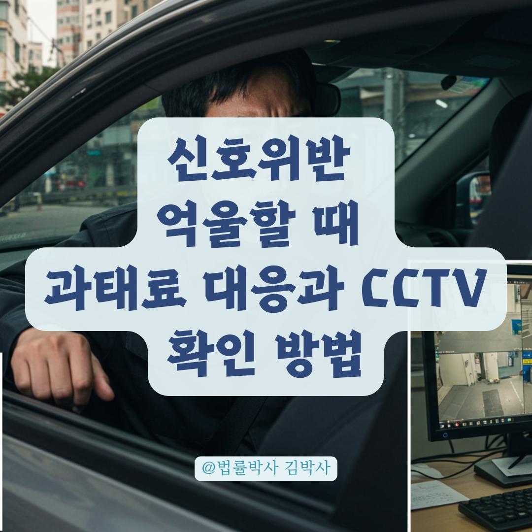 신호위반 억울한 상황이라면? 과태료 의견제출과 CCTV 확인 절차 알아보기.