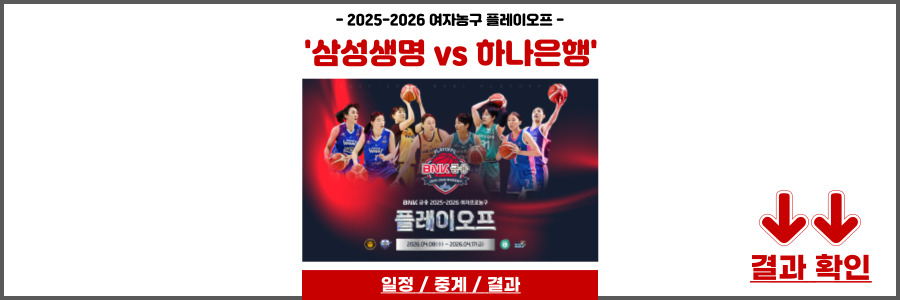 여자농구 플레이오프