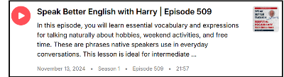 Speak Better English with Harry