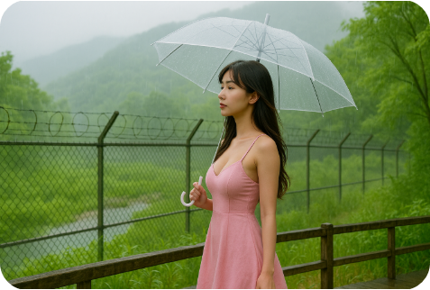 비 오는 날, 기억 위를 걷다