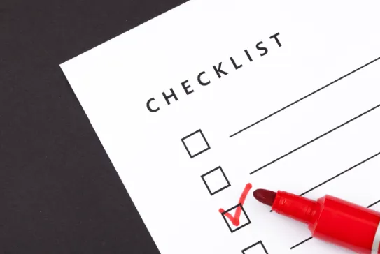 CHECK LIST 종이