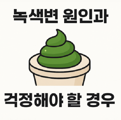 녹색변의 원인과 걱정해야 할 경우