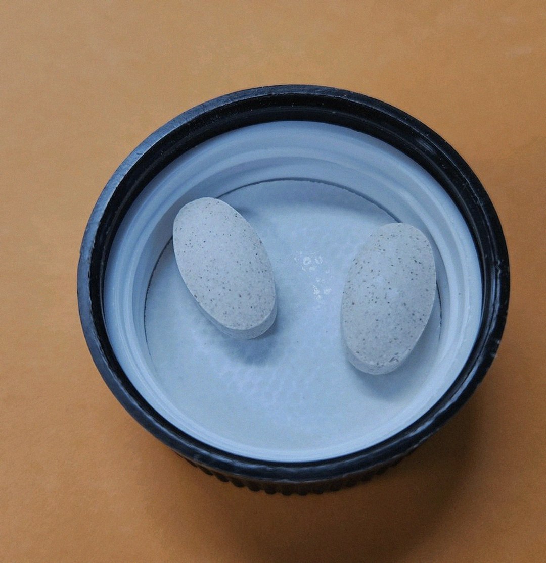 enervia 2.0 supplement bottle on desk