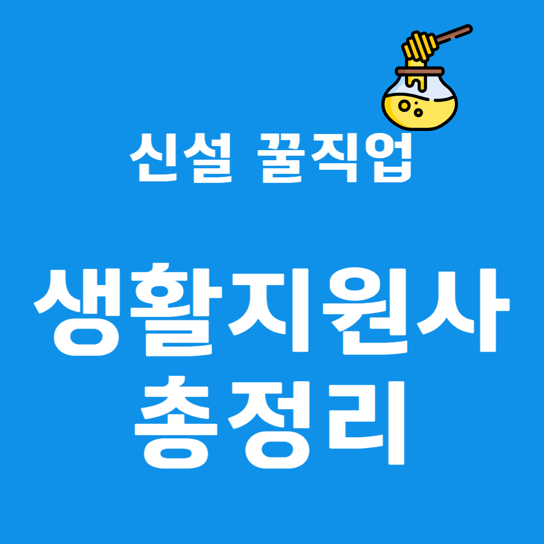 생활지원사 급여 장점 하는일 되는법