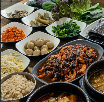 단양흑마늘쌈밥 대표 메뉴