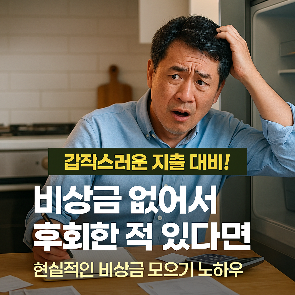 비상금 없어서 후회한 적 있다면
