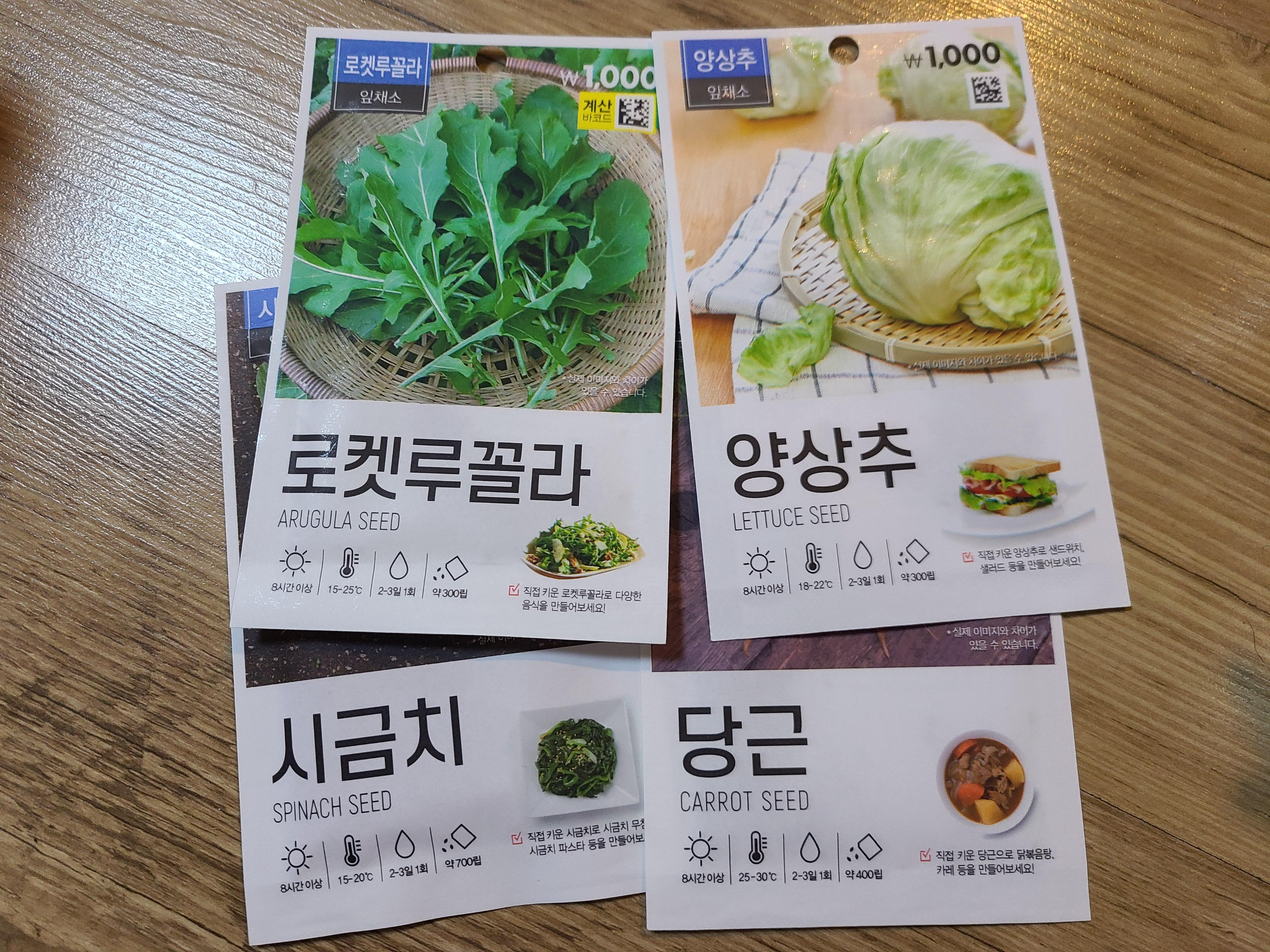 다이소 채소 씨앗 종류