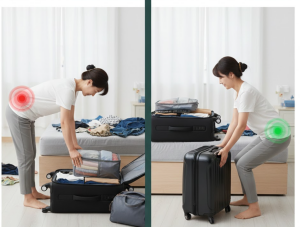 허리디스크와 여행 가방