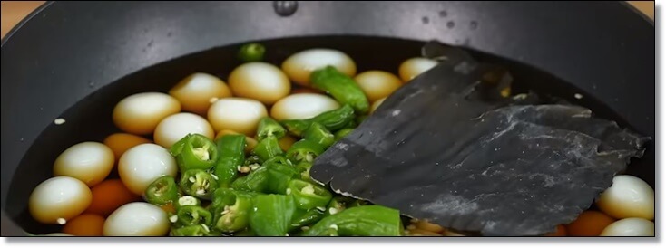 메추리알-장조림