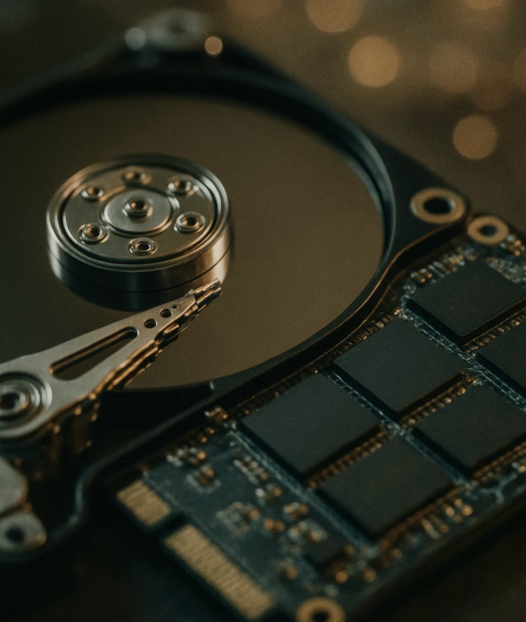 데이터가 저장되는 물리적 원리