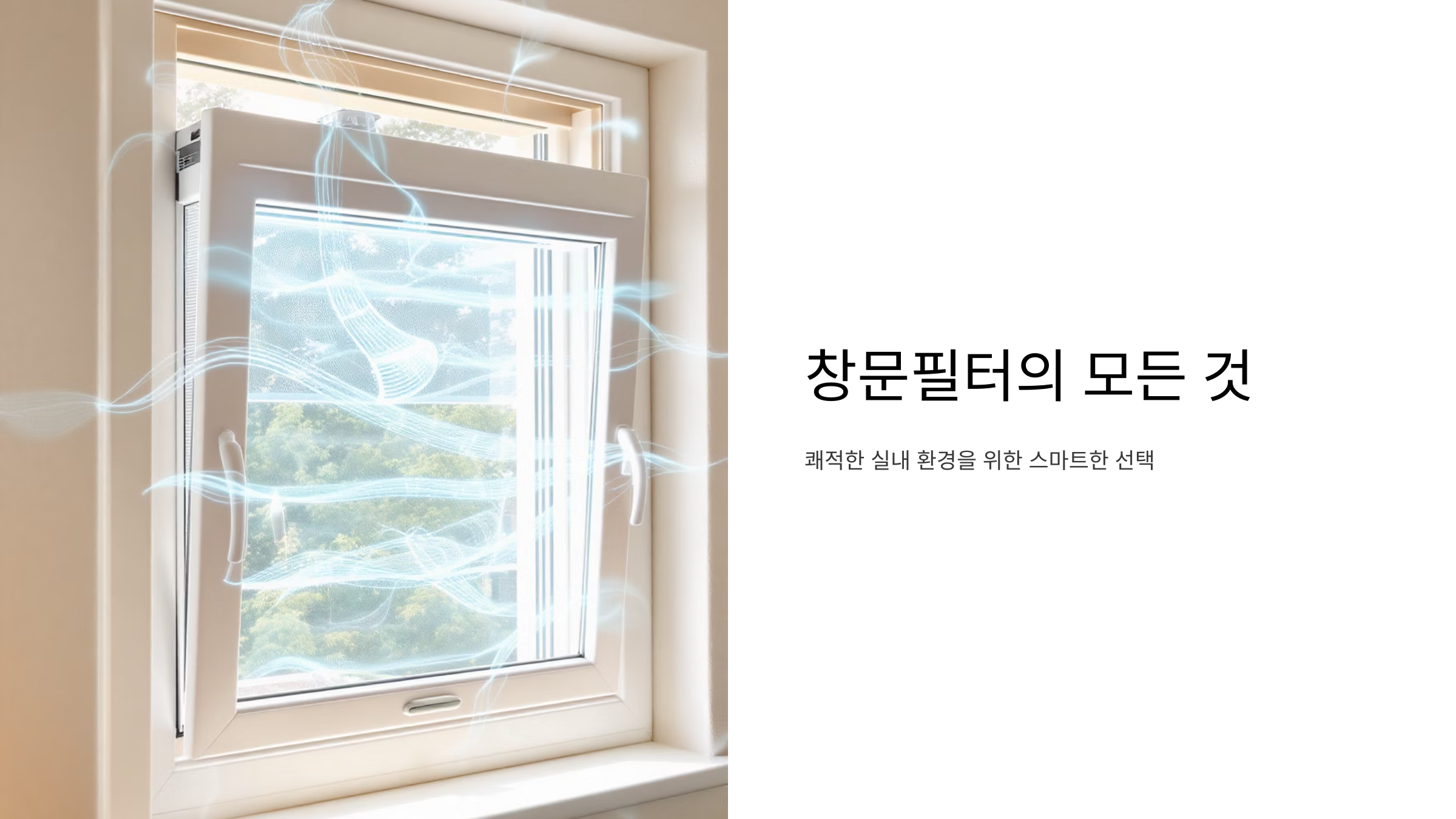 실내 환기 창문필터 완벽 선택법