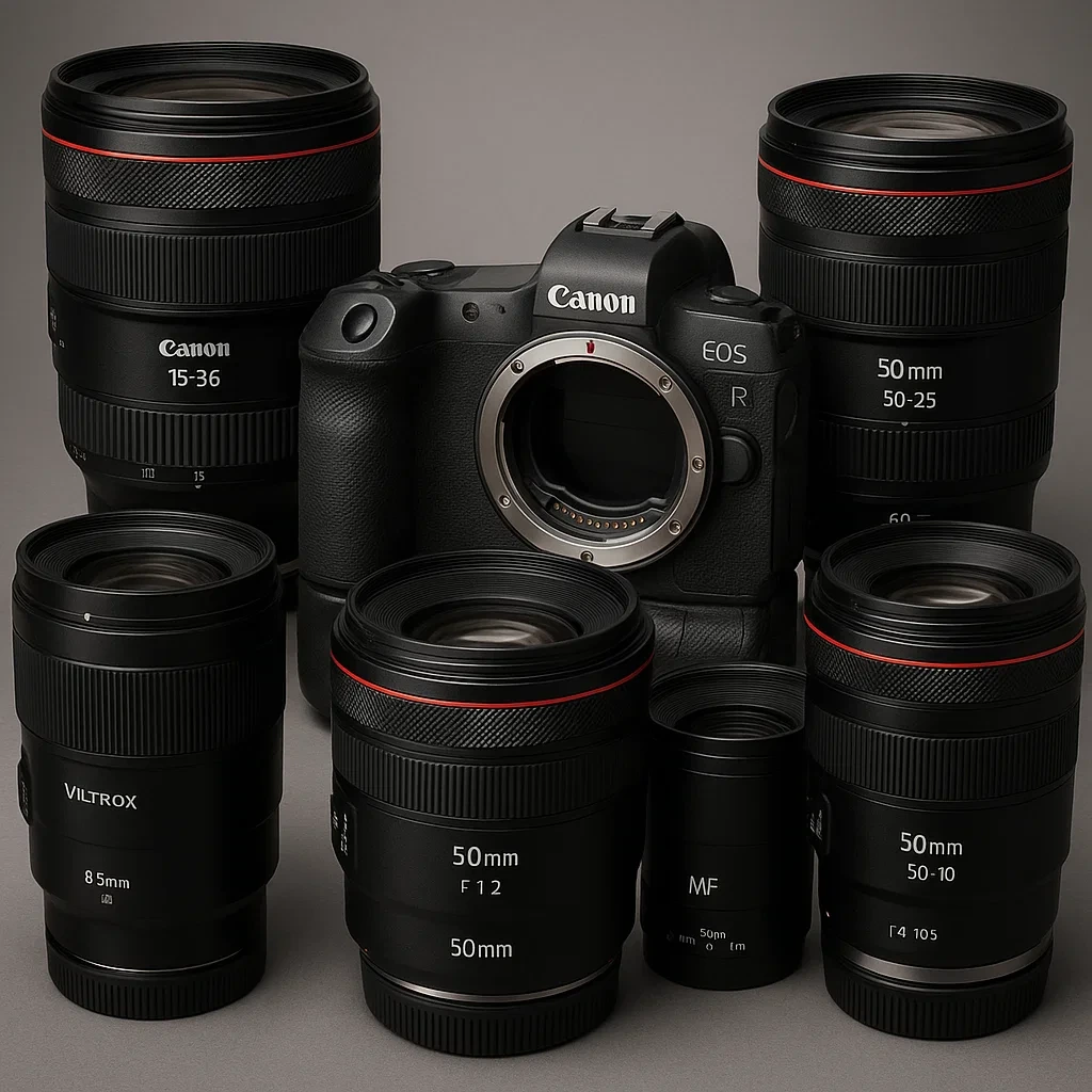 캐논 r 시리즈 카메라와 렌즈들