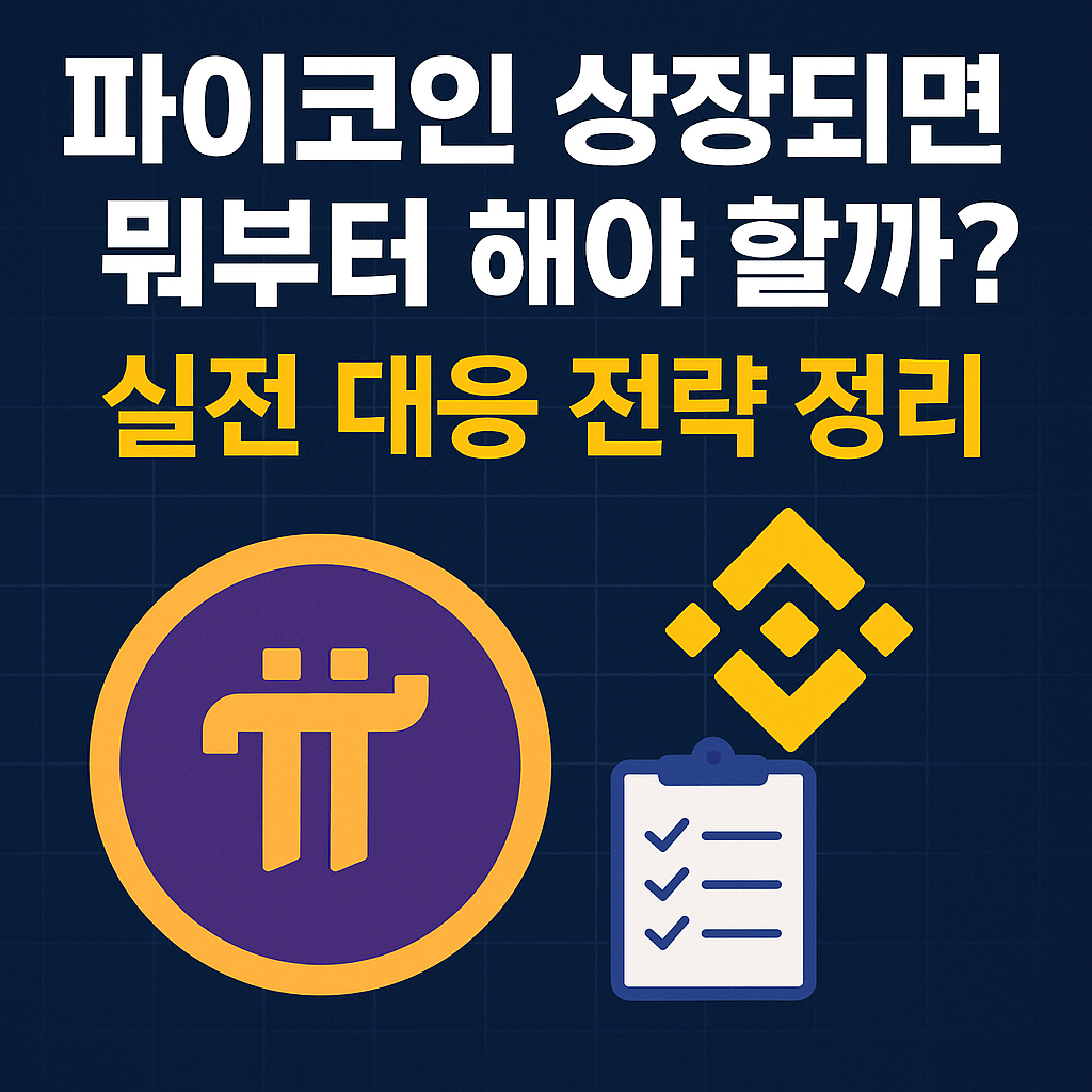 파이코인 상장되면 뭐부터 해야 할까? 실전 대응 전략 정리
