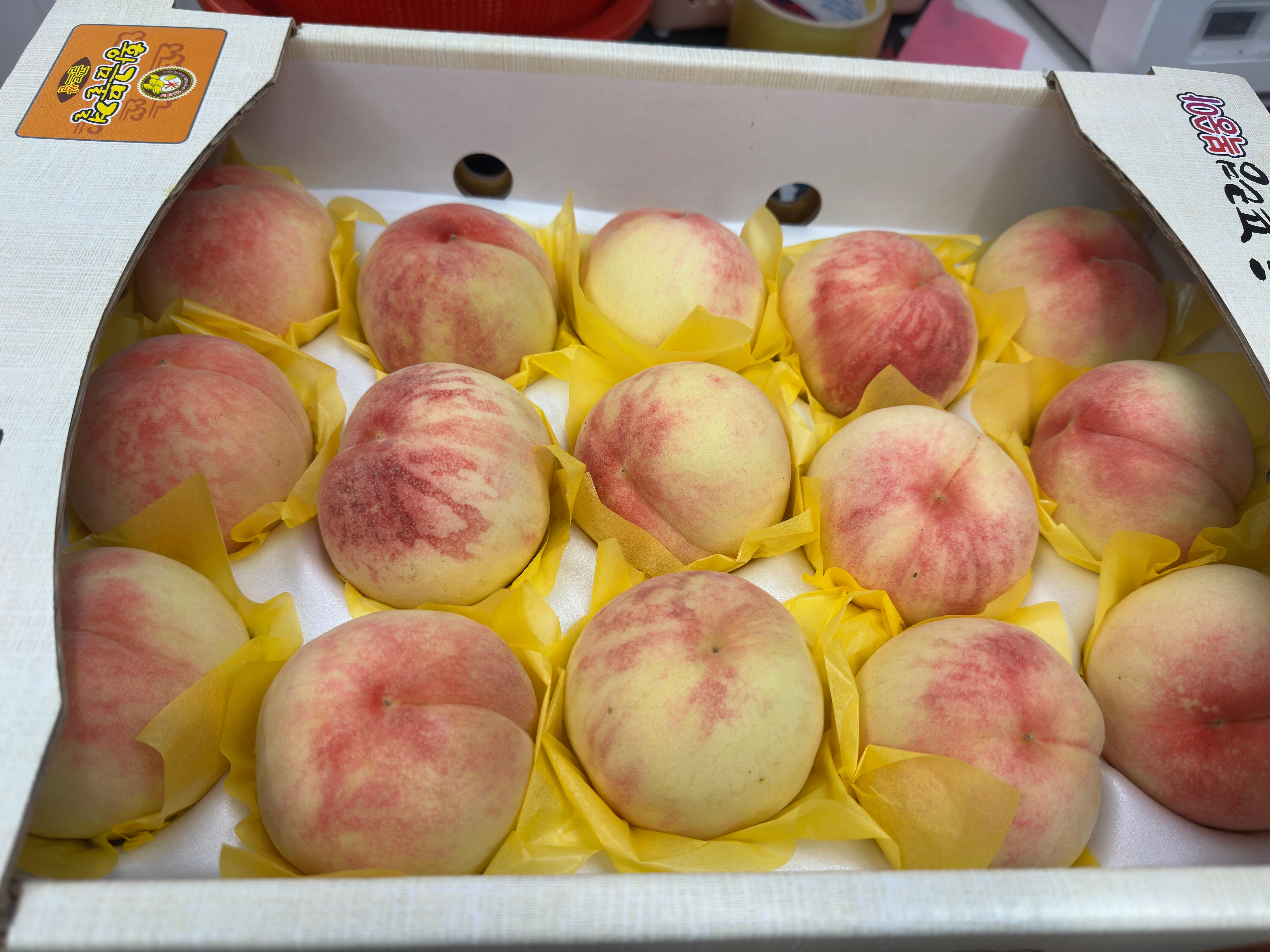 구매한 쫀득 복숭아 사진