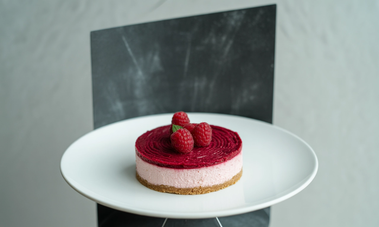 고소함 가득, 비건 라즈베리 치즈케이크 만들기 레시피 공개