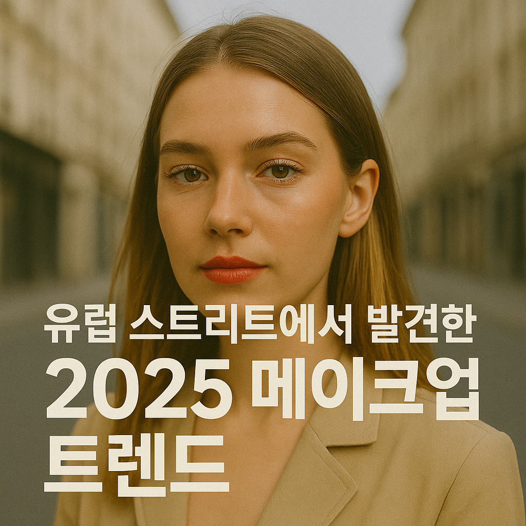 유럽 스트리트에서 발견한 2025 메이크업 트렌드
