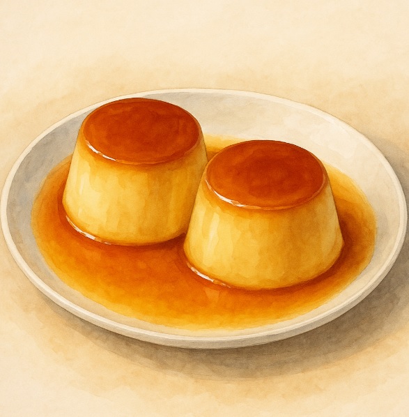 청년몰 디저트 카페 '네모카라멜'의 카라멜 푸딩 관련 이미지