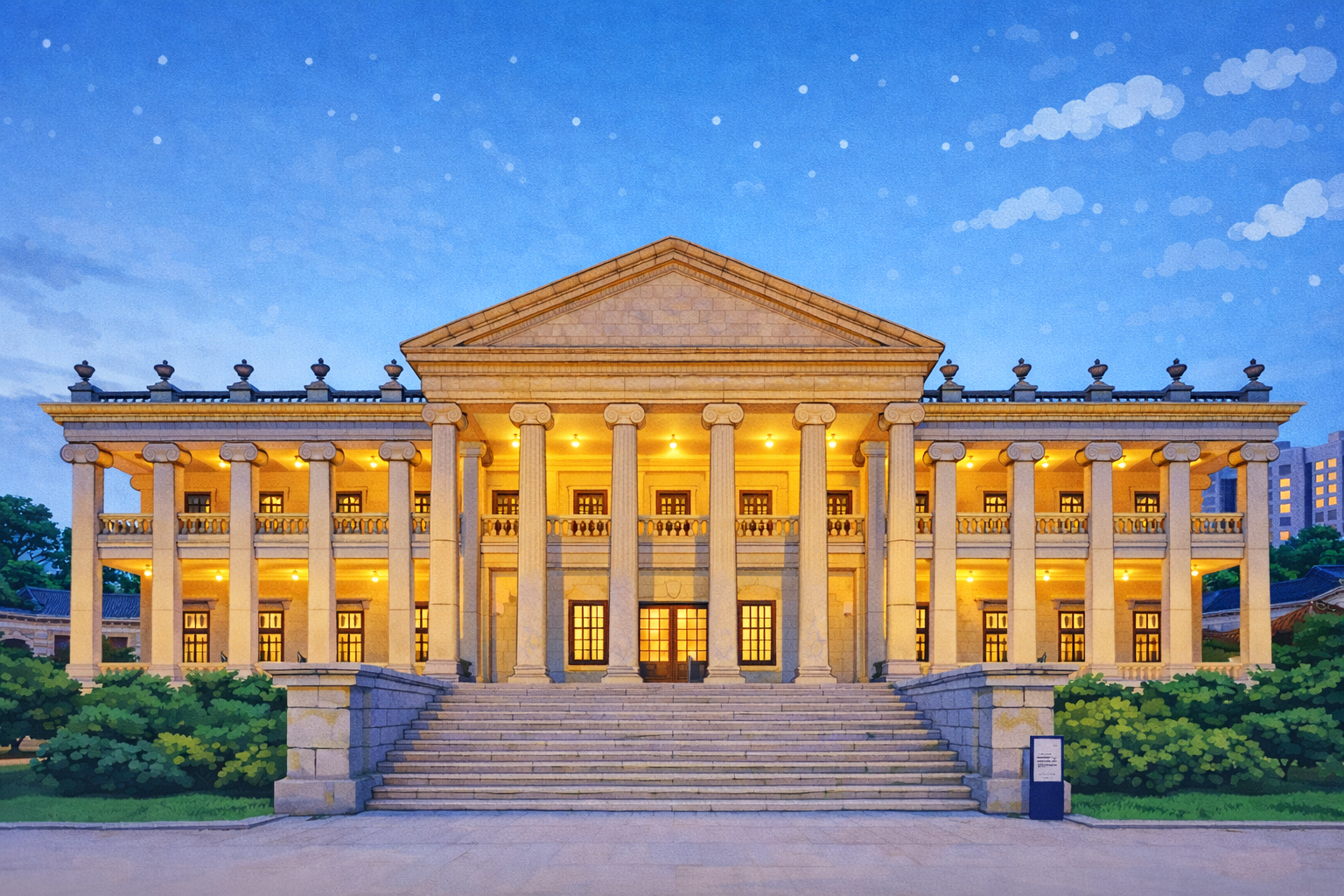 덕수궁 밤의 석조전