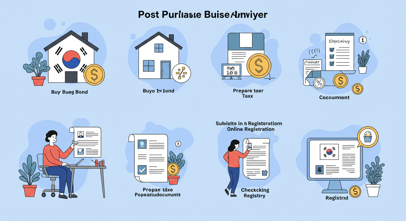 취득세, 등기 절차