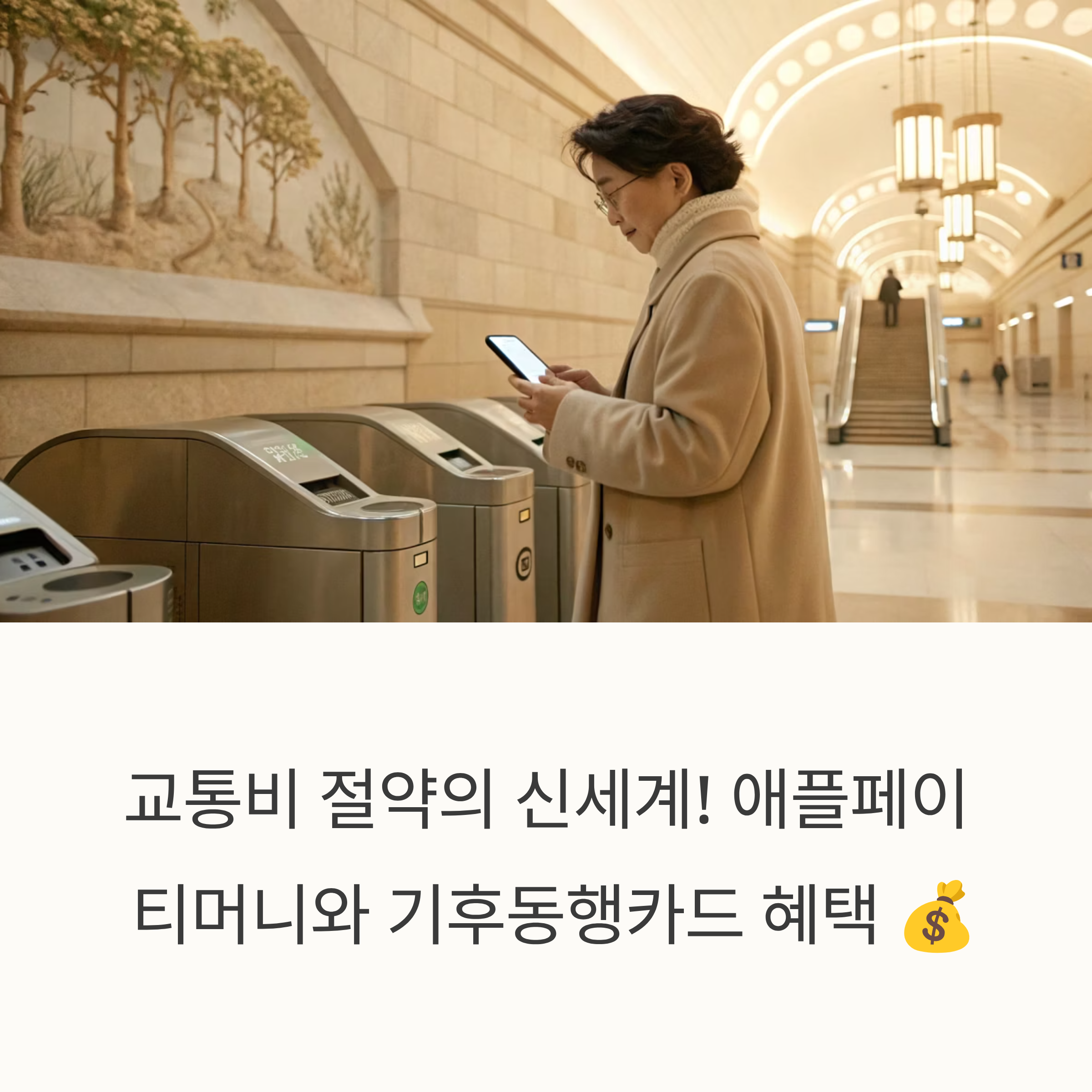 애플페이 티머니 자동충전 &amp; 기후동행카드: 당신의 출퇴근길을 바꾸는 두 가지 혁신