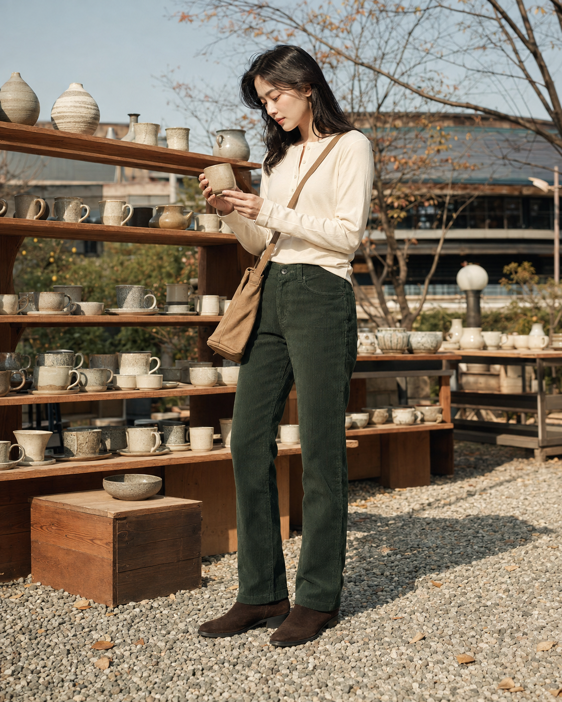주말용 다크 브라운 스웨이드 앵클부츠에서 형태·비율·활용 포인트의 차이를 비교한 이미지입니다.